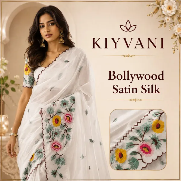 White_Kanchi_Cotton_Floral_Embroidered_Self_Design_Saree_For_Women
