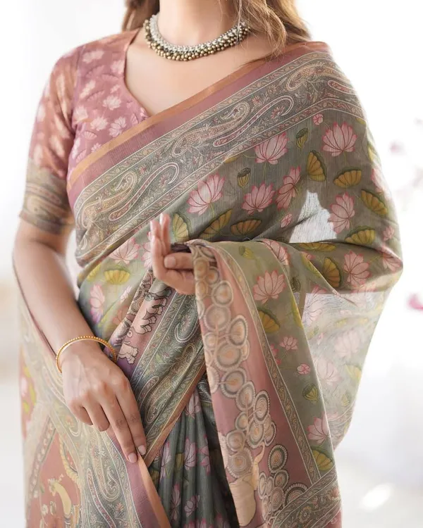 Green_Pink_Cotton_Linen_Digital_Printed_Saree_For_Women