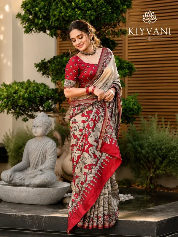 Multicolor_Cotton_Linen_Printed_Ethnic_Saree_For_Women