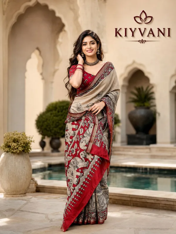 Multicolor_Cotton_Linen_Printed_Ethnic_Saree_For_Women