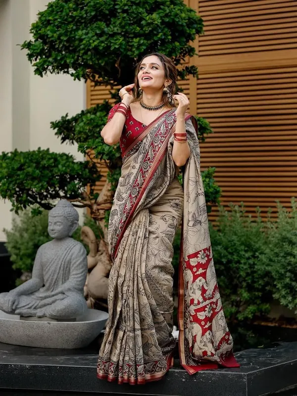 Multicolor_Cotton_Linen_Printed_Ethnic_Saree_For_Women