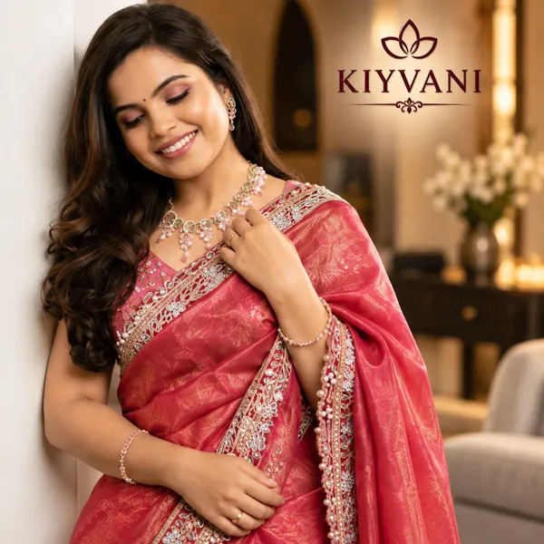 Coral_Pink_Kanchi_Cotton_Shimmer_Saree_For_Women