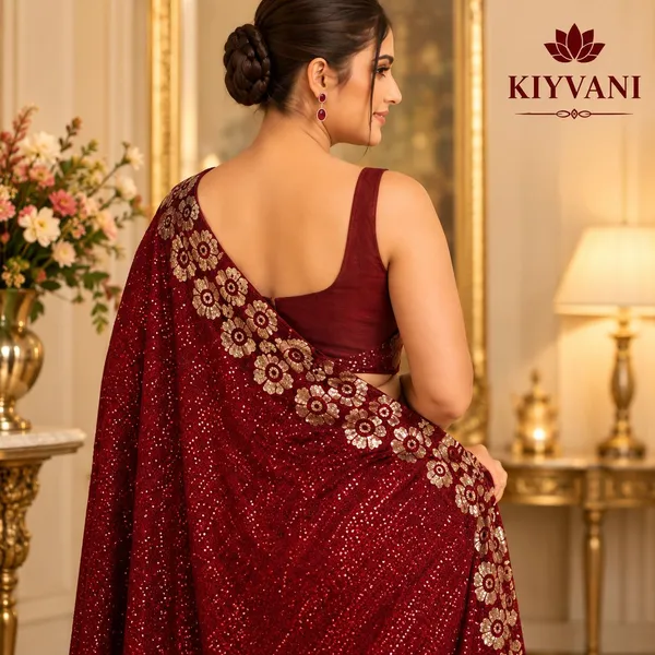 Maroon_Kanchi_Cotton_Sequin_Embellished_Saree_For_Women