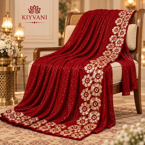 Red_Kanchi_Cotton_Sequin_Embellished_Saree_For_Women