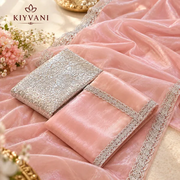 Peach_Cotton_Linen_Shimmer_Saree_For_Women