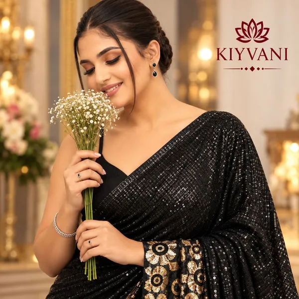 Black_Gold_Kanchi_Cotton_Sequin_Embellished_Saree_For_Women