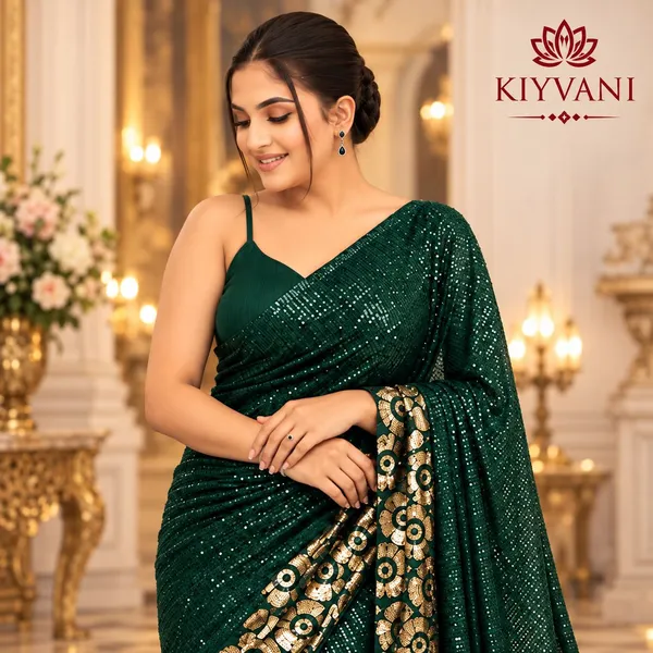 Green_Kanchi_Cotton_Sequin_Embellished_Saree_For_Women