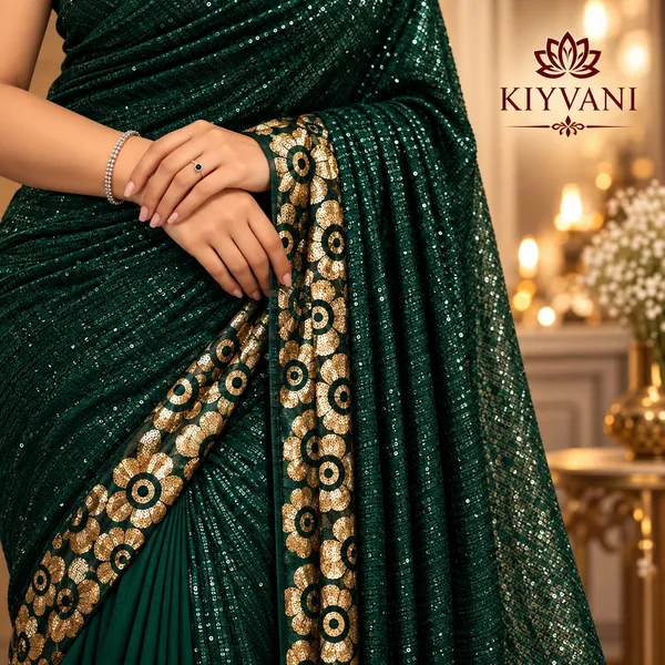 Green_Kanchi_Cotton_Sequin_Embellished_Saree_For_Women