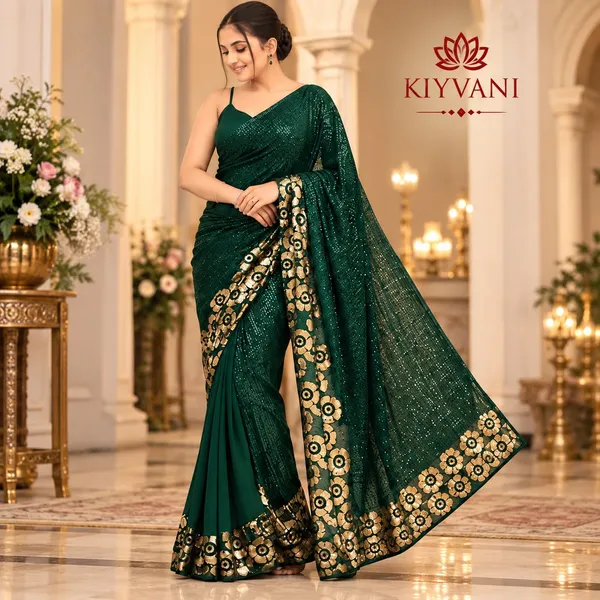 Green_Kanchi_Cotton_Sequin_Embellished_Saree_For_Women