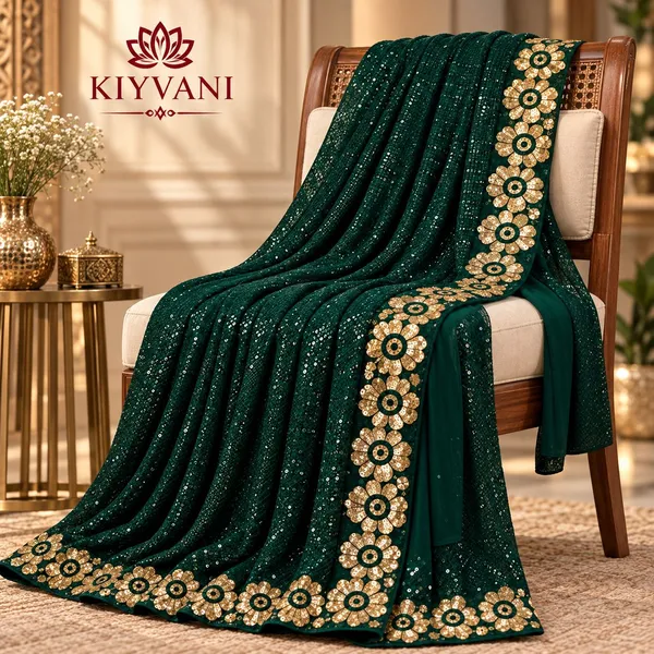 Green_Kanchi_Cotton_Sequin_Embellished_Saree_For_Women