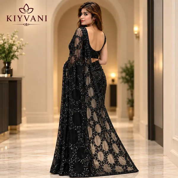Black_Kanchi_Cotton_Circular_Embroidered_Designer_Saree_For_Women