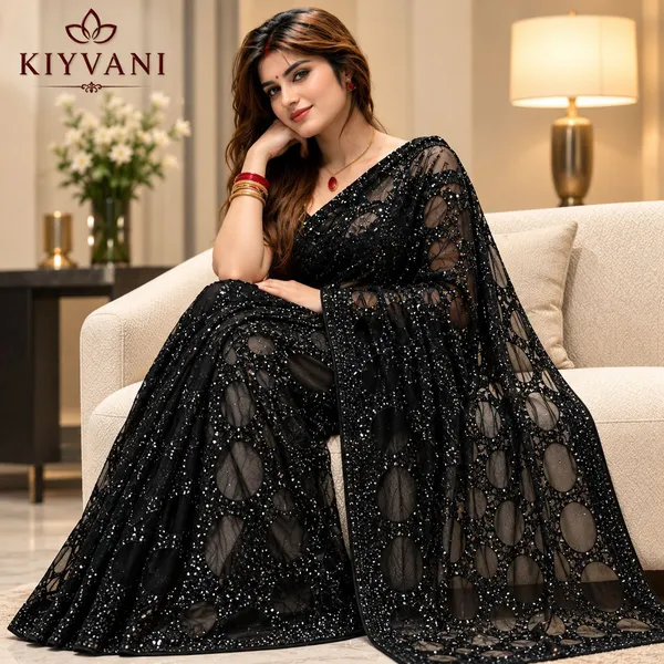 Black_Kanchi_Cotton_Circular_Embroidered_Designer_Saree_For_Women