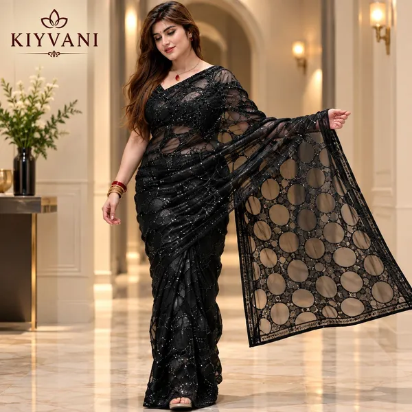 Black_Kanchi_Cotton_Circular_Embroidered_Designer_Saree_For_Women