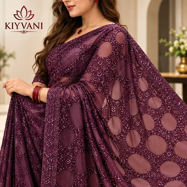 Wine_Kanchi_Cotton_Circular_Embroidered_Designer_Saree_For_Women