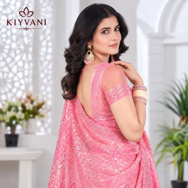Rose_Pink_Kanchi_Cotton_Sequin_Leaf_Embroidered_Saree_For_Women