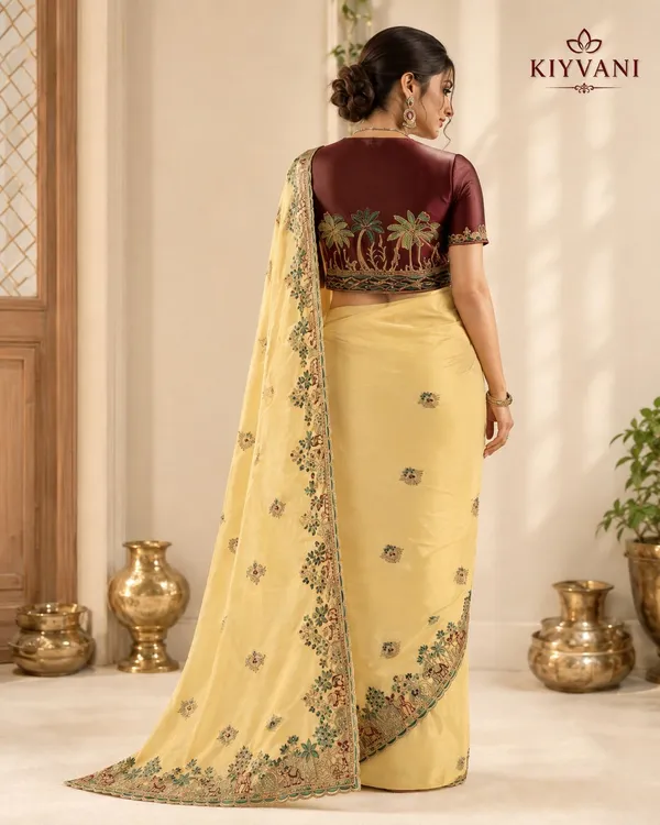Pastel_Yellow_Satin_Embroidered_Saree_For_Women