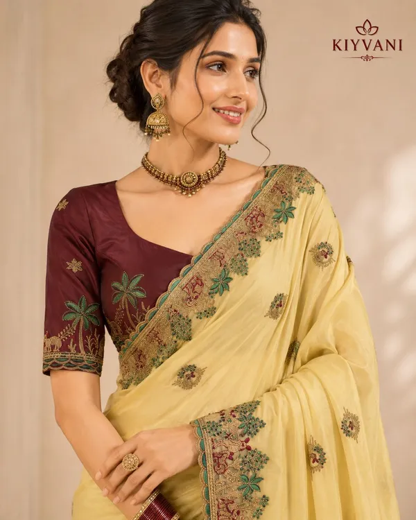 Pastel_Yellow_Satin_Embroidered_Saree_For_Women