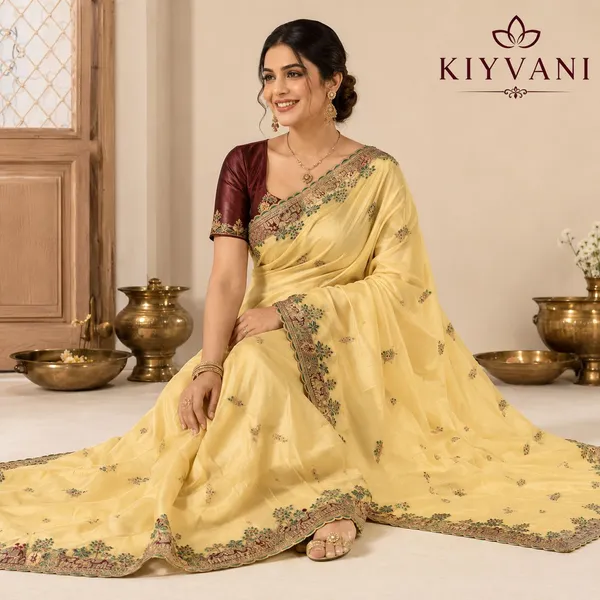 Pastel_Yellow_Satin_Embroidered_Saree_For_Women