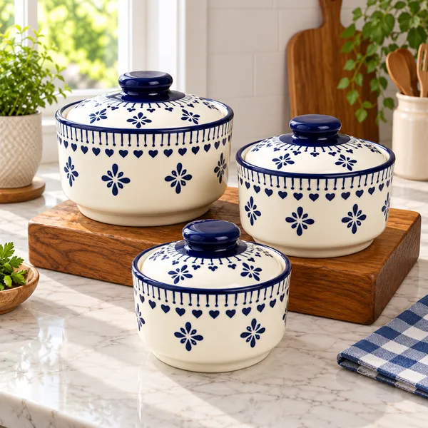 Ceramic_Floral_Blue_White_Casserole_Set_With_Lids_Set_Of_3