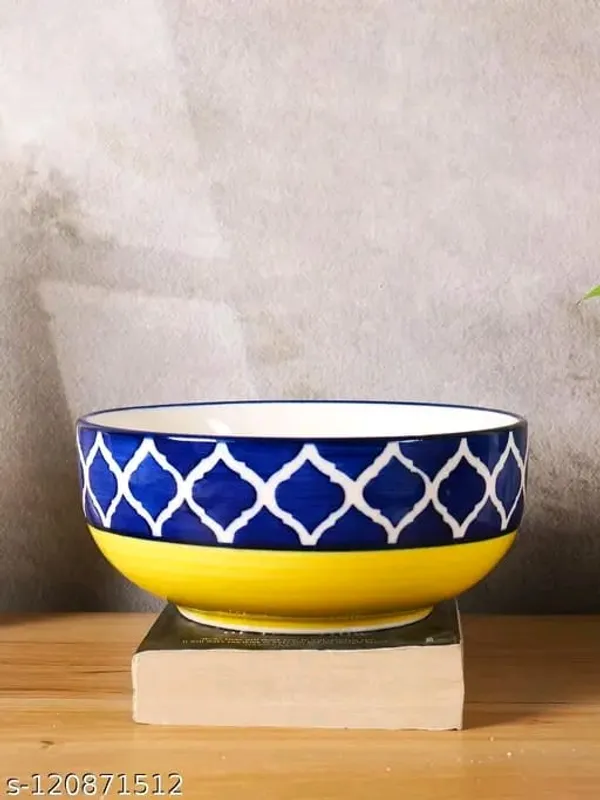 Ceramic_Geometric_Pattern_Multicolour_Serving_Bowl