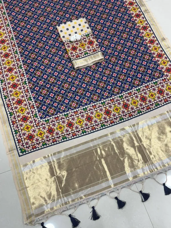 Multicolor_Zari_Weaving_Silk_Woven_Saree_For_Women
