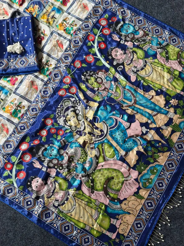 Blue_Crepe_Silk_Printed_Saree_For_Women