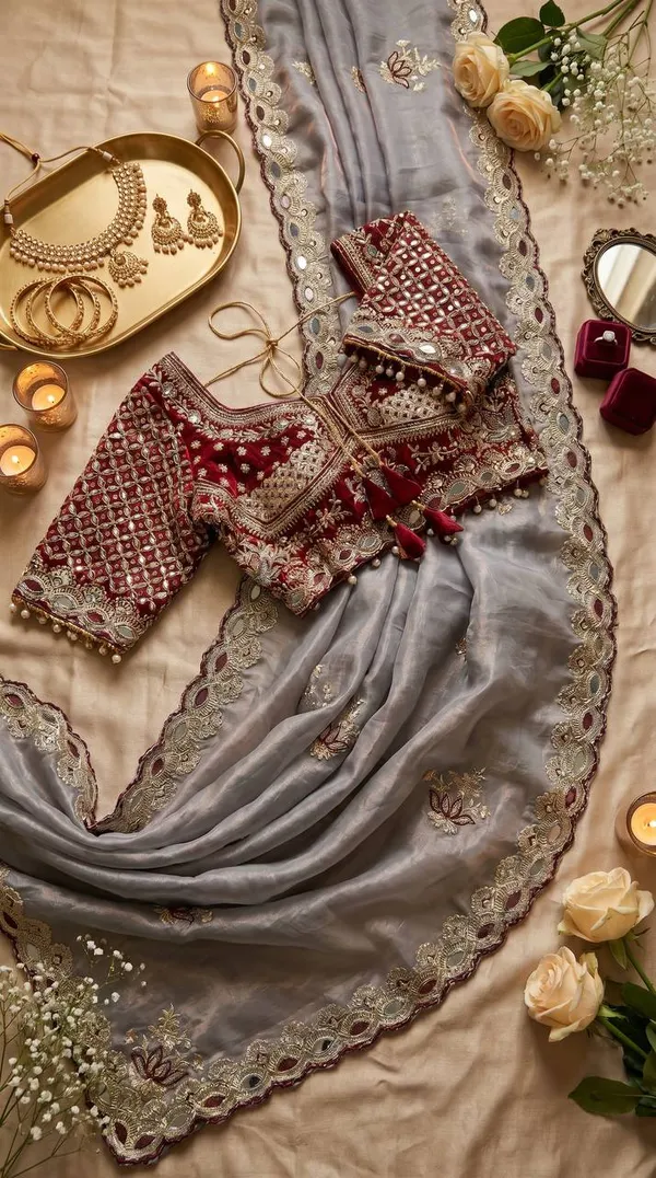Grey_Satin_Silk_Embroidered_Saree_For_Women