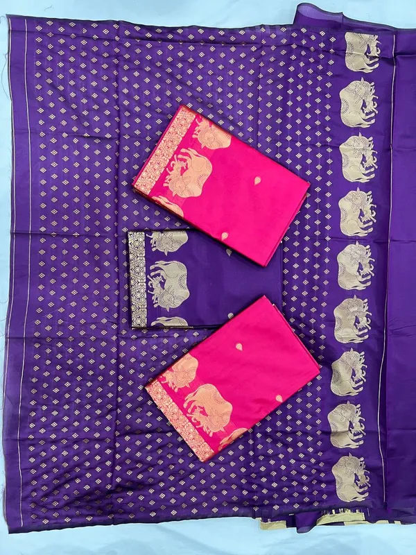 Purple_Lichi_Silk_Elephant_Motif_Printed_Saree_For_Women