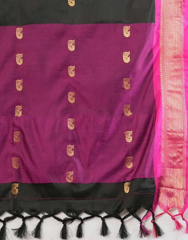 Ruby_Red_Lichi_Silk_Woven_Traditional_Saree_For_Women