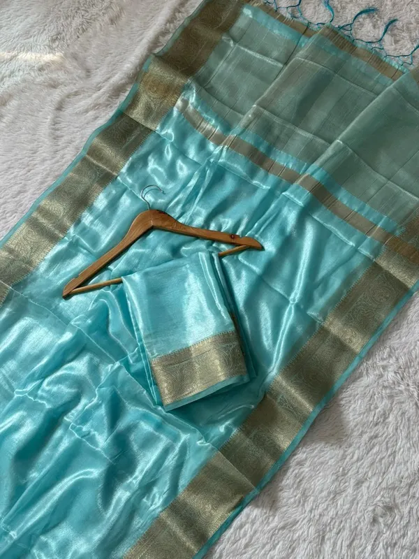 Aqua_Space_Silk_Zari_Border_Saree_For_Women