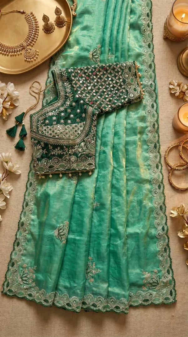 Mint_Green_Satin_Silk_Embroidered_Saree_For_Women