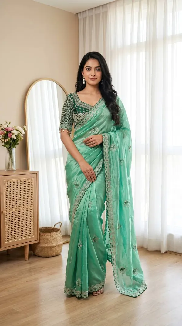Mint_Green_Satin_Silk_Embroidered_Saree_For_Women