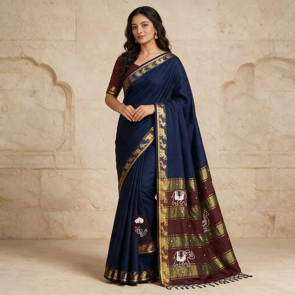Blue_Cotton_Silk_Woven_Traditional_Saree_For_Women