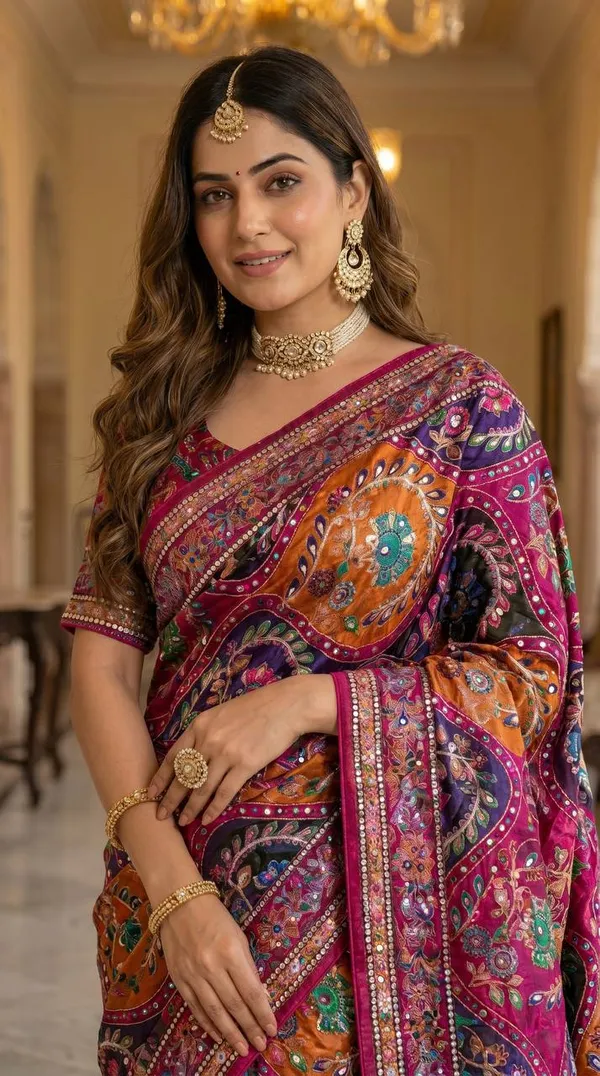 Pink_Embellished_Saree_for_Women