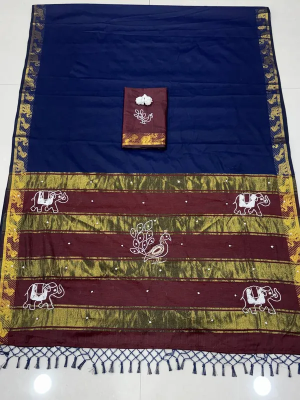 Blue_Cotton_Silk_Woven_Traditional_Saree_For_Women