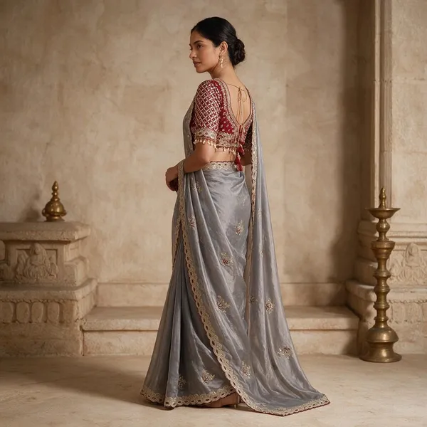 Grey_Satin_Silk_Embroidered_Saree_For_Women