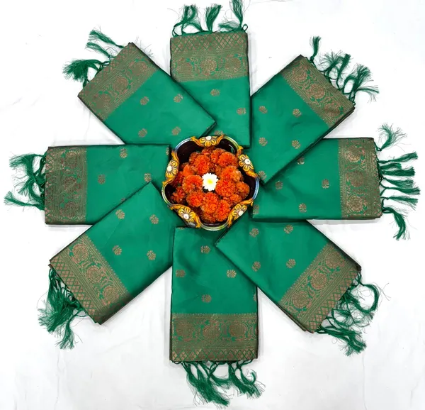 Green_Lichi_Silk_Woven_Saree_For_Women