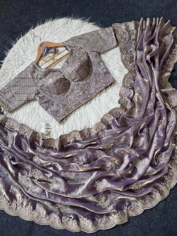 Purple_Satin_Silk_Embroidered_Saree_For_Women