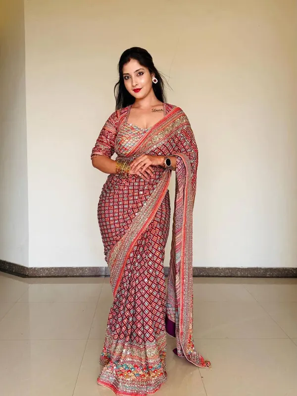 Multicolor_Roman_Silk_Printed_Saree_For_Women