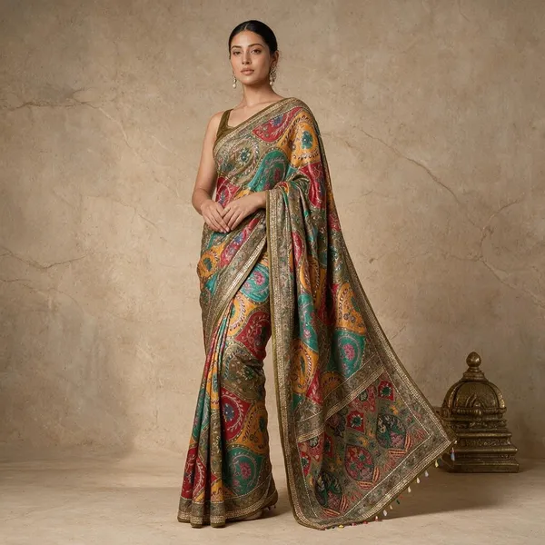 Multicolor_Modal_Silk_Crepe_Printed_Saree_For_Women