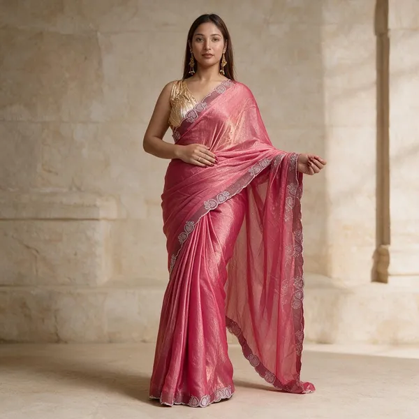 Pink_Space_Silk_Shimmer_Embellished_Saree_For_Women