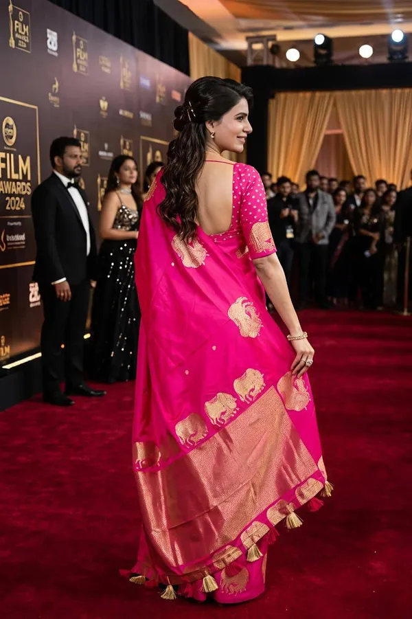 Pink_Lichi_Silk_Woven_Traditional_Saree_For_Women