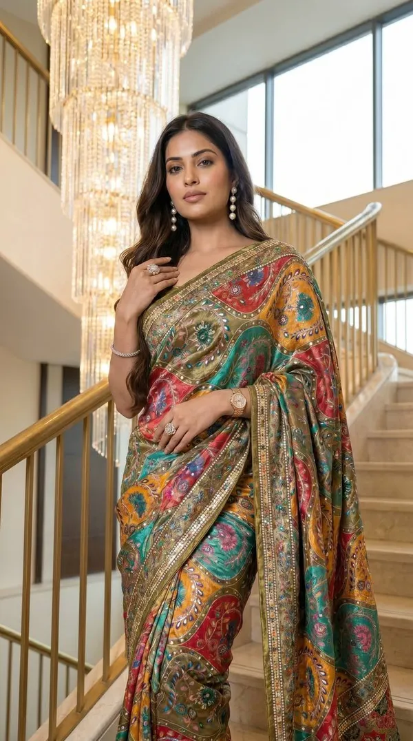 Multicolor_Modal_Silk_Crepe_Printed_Saree_For_Women