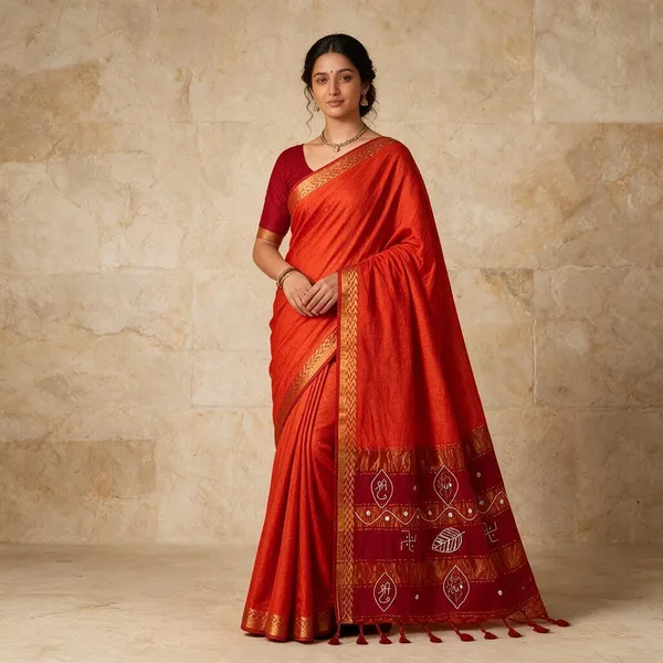 Red_Cotton_Silk_Traditional_Woven_Saree_For_Women