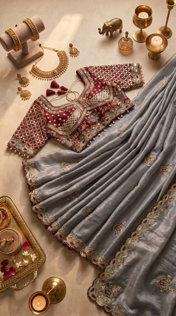 Grey_Satin_Silk_Embroidered_Saree_For_Women