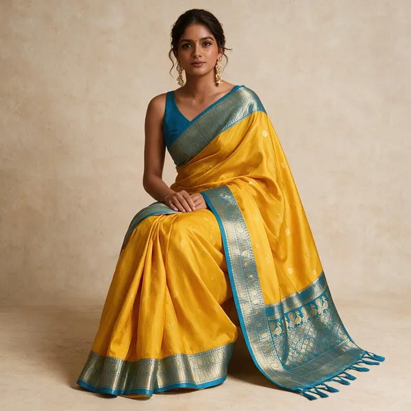 Multicolor_Lichi_Silk_Woven_Traditional_Saree_For_Women
