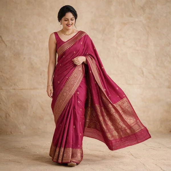 Pink_Lichi_Silk_Woven_Traditional_Saree_For_Women