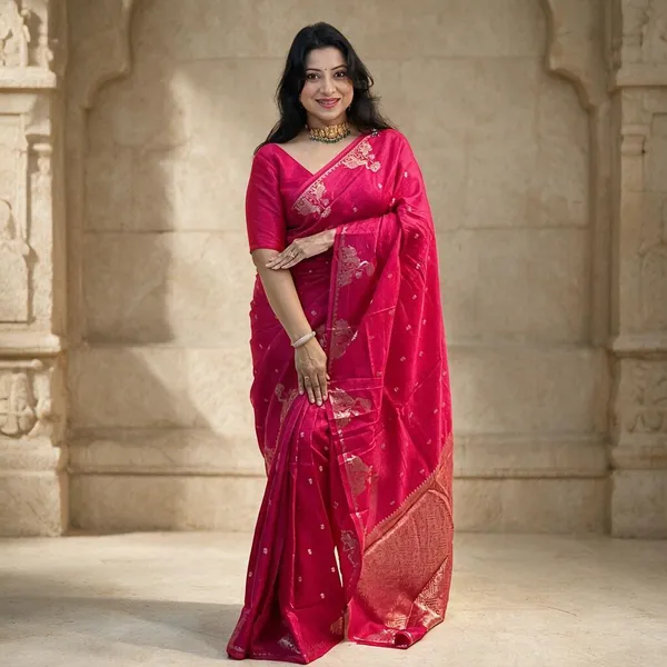 Pink_Lichi_Silk_Floral_Woven_Saree_For_Women