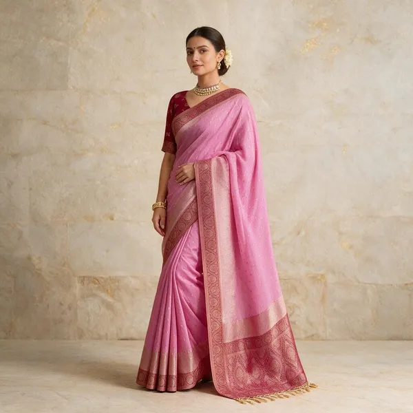 Pink_Lichi_Silk_Printed_Saree_For_Women
