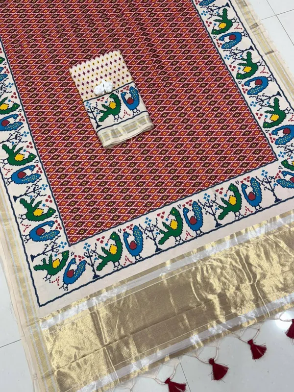 Multicolor_Zari_Weaving_Tussar_Silk_Woven_Saree_For_Women